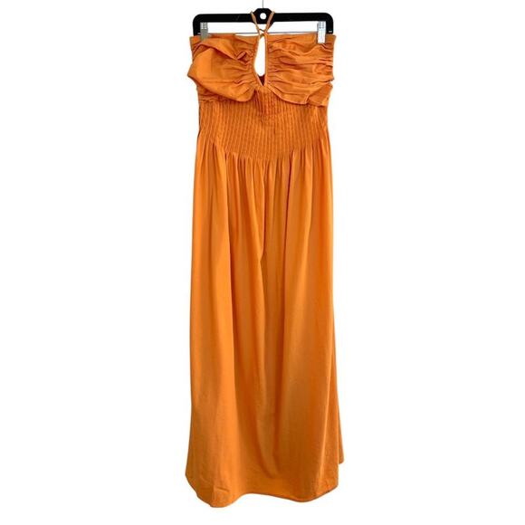 Hello Molly Luxe Vacay Maxi Dress size 10 XL Orange Halterneck Beach  Resort - Picture 4 of 15